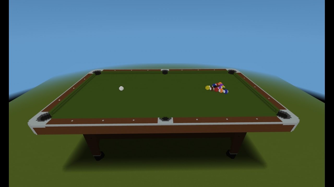 How To Make a Pool Table In Minecraft/good idea - YouTube