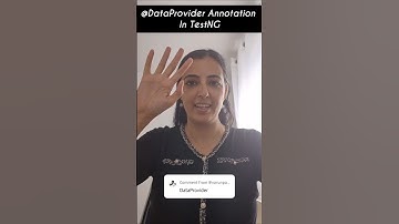 @DataProvider Annotation In TestNG Explained #DataProvider #testng #TestAutomation