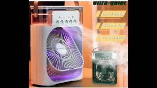 Mini Air Cooler Portable AC Fan 3 in 1 Air Conditioner, Humidifier & Cooling Fan