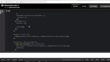 vuejs IndexedDB Promised