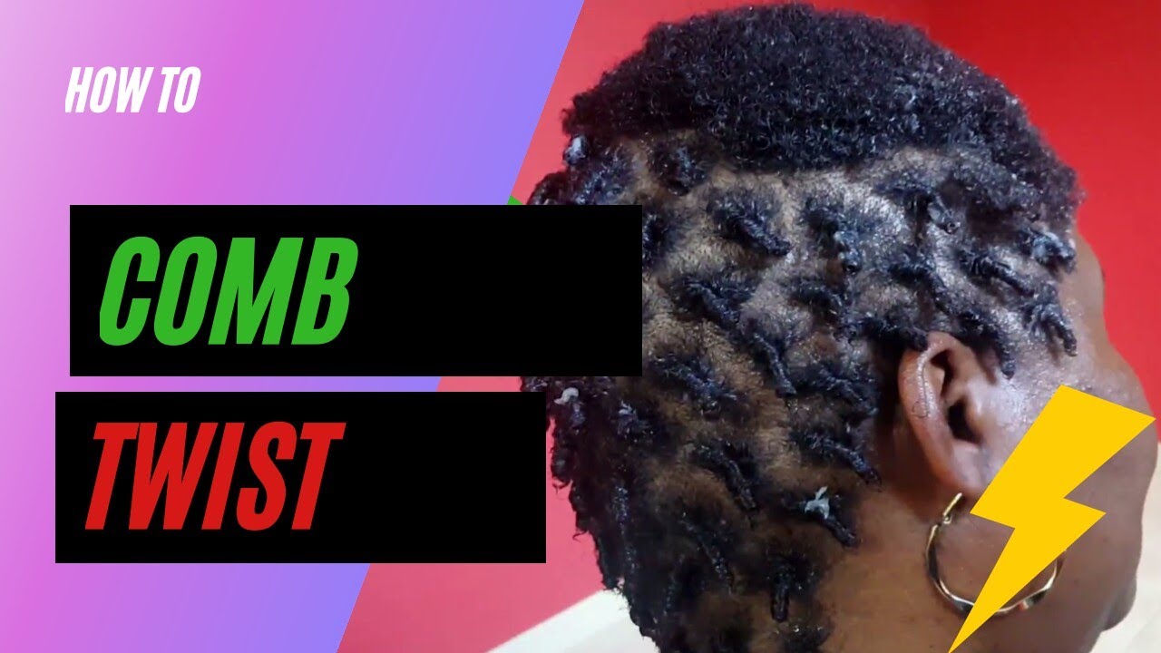 How to: Comb twists on short natural 4C hair - YouTube