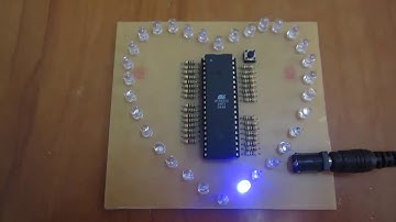 KD0001 - Led trái tim V1 - phiên bản led 7 màu - 2 kiểu hiệu ứng