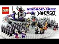 Lego ninjago rebooted nindroid army building w the overlord overborg  evil wu