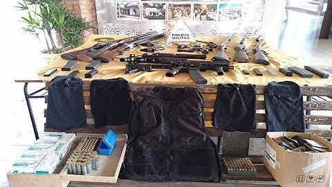 PM prende homem com arsenal que seria usado em ataques a bancos
