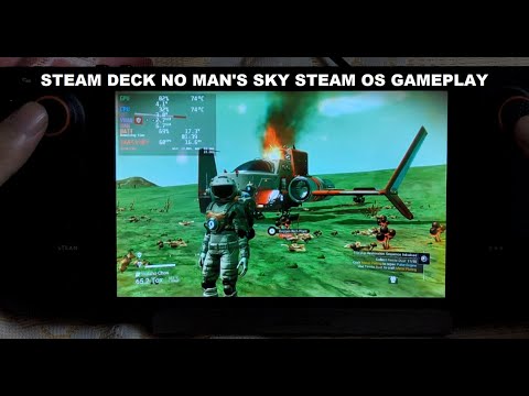 Steam Deck No Man's Sky Gameplay Steam OS FSR2