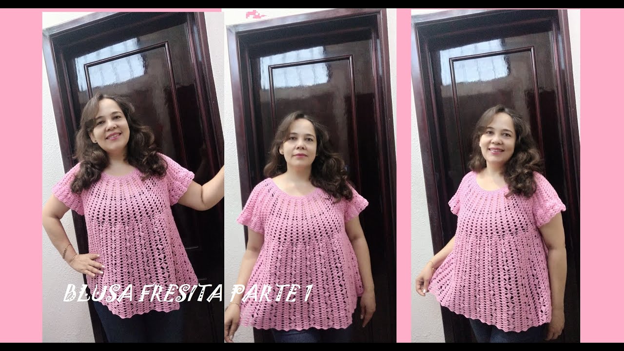 Blusa fresita Parte 1/2 - YouTube