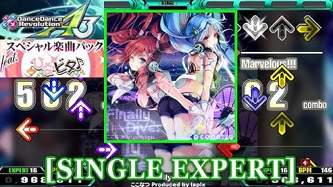 【DDR A3(GP)】 Finally Dive / ここなつ Produced by lapix  [SINGLE EXPERT] 譜面確認+Clap