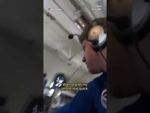 Severe turbulence hits a plane traveling through Hurricane Milton