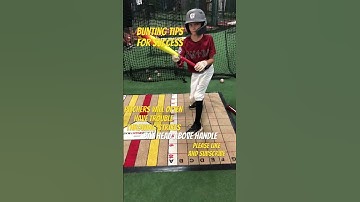 Bunting TIPS for beginners #baseball #softball #coaching #mlb