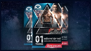 Thiết kế tờ rơi bằng Illustrator |  thiết kế tờ rơi a4 fitness chuyên nghiệp