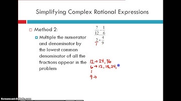 Intro Video to Simplifying Complex Fractions