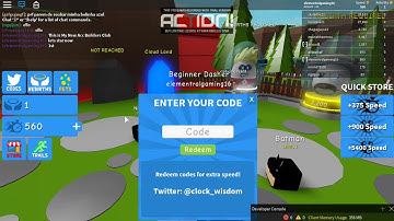 All Codes in Dashing Simulator Working
