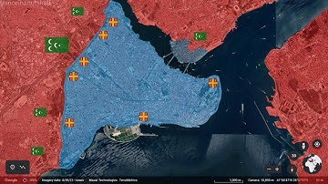Fall of Constantinople in 40 seconds using Google Earth