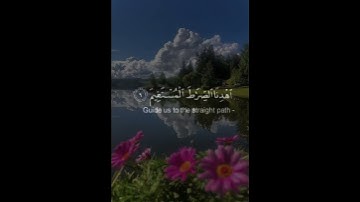 سورة الفاتحة بصوت القارئ "طارق محمد"