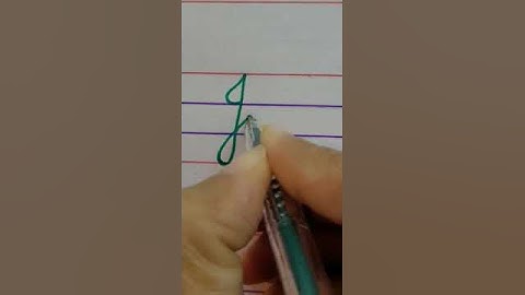 How to write in 4-line English notebook..write cursive letter 