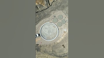 DRONE SHOTS 🦅 | Framing And Pouring 50Ft Radius | Pouring Smaller Radius And Chemical Pad #concrete