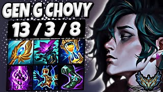 Hwei vs Akali MID [ Gen G Chovy ] Korea Challenger Patch 14.8 ✅