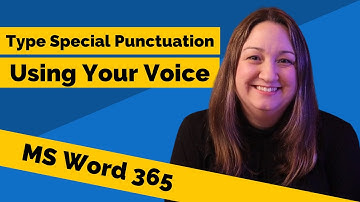 Type Special Characters and Punctuation Using Your Voice with Microsoft 365 Word