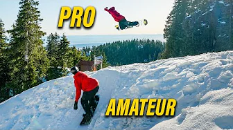 Amateur Vs Pro Snowboarder Side Hits Game of S.N.O.W.