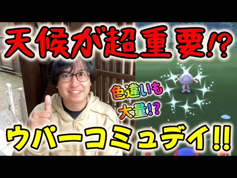 【ポケモンGO】天候が超重要!?色違い大量ゲットのウパーコミュニティデイ！