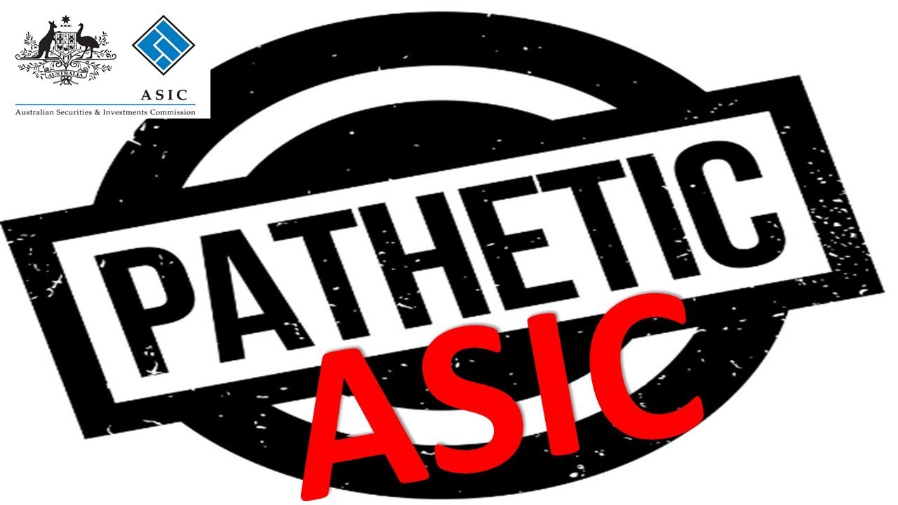 Pathetic ASIC Can’t Explain Its Failures - YouTube