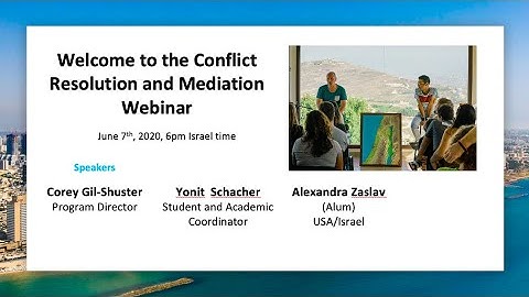 M.A. in Conflict Resolution and Mediation - Program Webinar, 2020