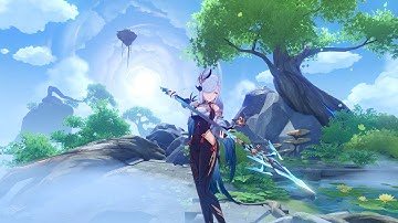 SHENHE IDLE ANIMATION GENSHIN IMPACT