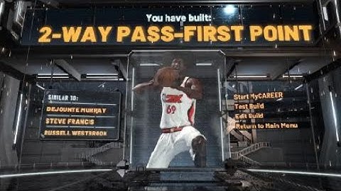 NBA 2K20 My 2-Way Pass First Point Build