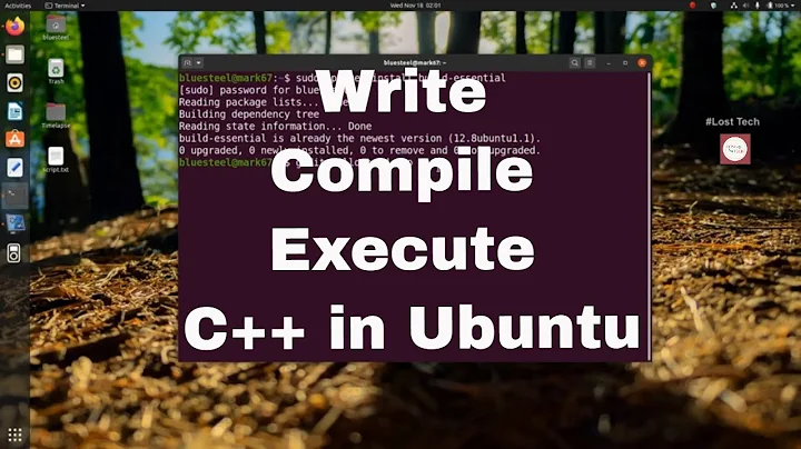 how to run C++ program in Ubuntu | Write Compile Execute Using GCC