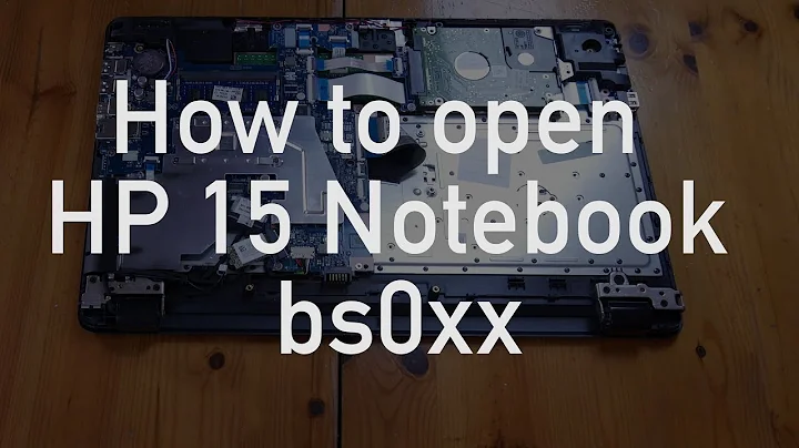 How to open HP 15 Notebook bs0xx