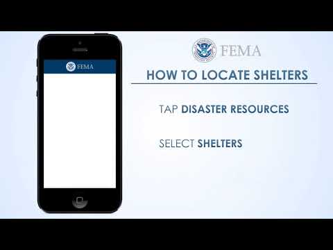 How to Locate Open Shelters Using the FEMA App