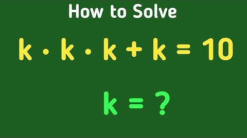 China | Can you solve this? | Math Olympiad | find k!!