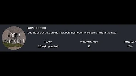 regretevator WOAH PERFECT badge