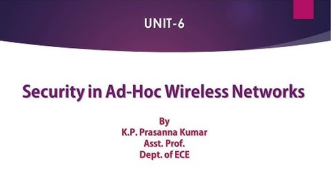 Wireless Sensor Networks Unit-6 Lecture-2