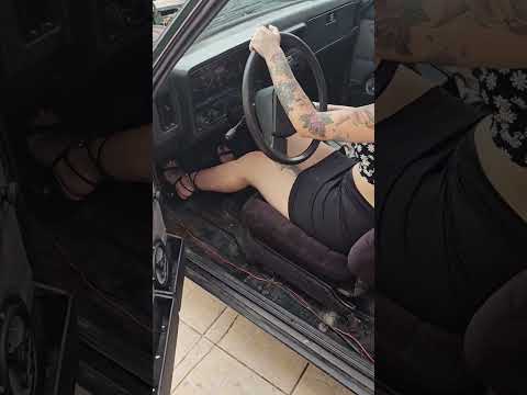 Amanda Cranking Pedal Pumping her Chevrolet Opala in heels after radiator water flush | Stalling