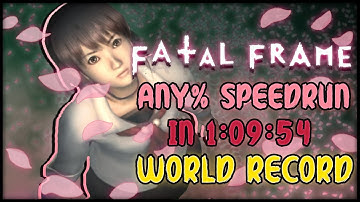Fatal Frame Any% Speedrun in 1:09:54 (World