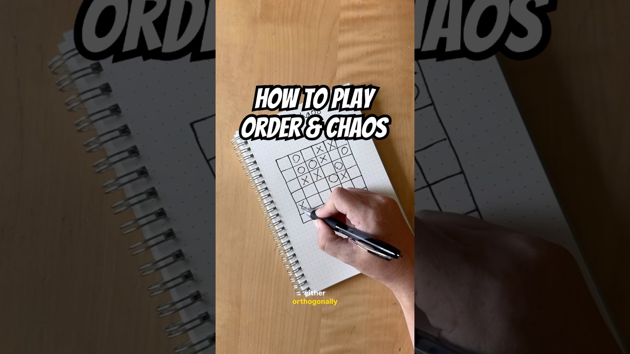 «Порядок и хаос» — простая в освоении игра для карандашей и бумаги