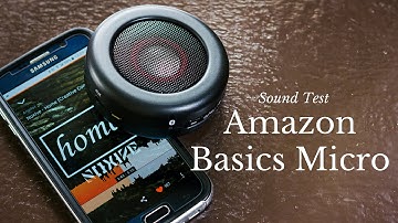 Amazon Basics Micro Buetooth Speaker - Sound Test