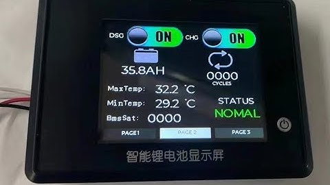 XiaoXiang BMS LCD，touch screen， LCD for BMS