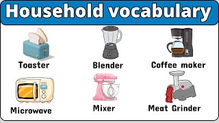 200 Household vocabulary English vocabulary daily use English words - part 3