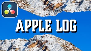 Struggling with Apple Log? Watch This! (DaVinci Resolve Tutorial)