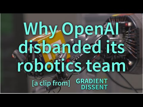 Why OpenAI disbanded their robotics team