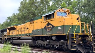 NS 1067 Reading Heritage Unit Trails on NS 330 with BNSF Locomotives