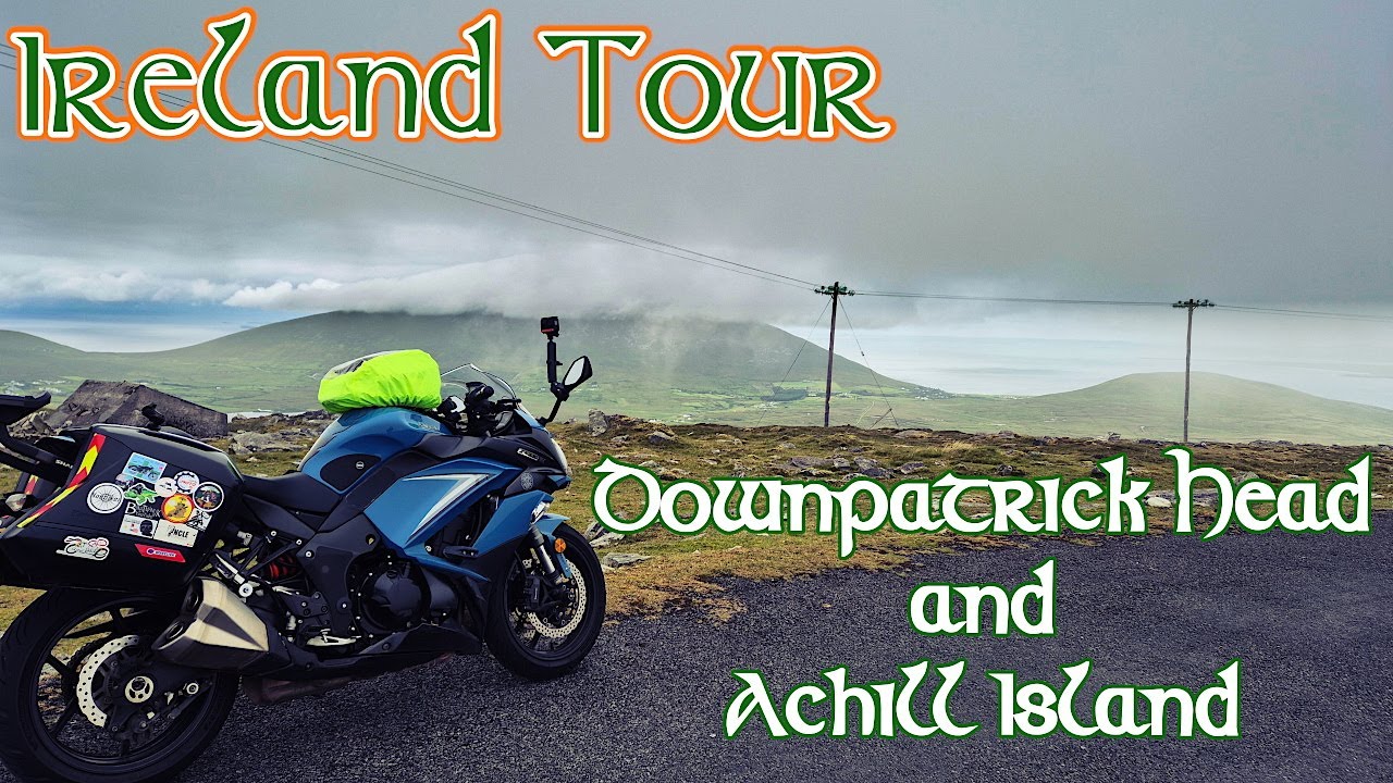Riding the Wild Atlantic Way: Downpatrick Head, Achill Island & Foxford | Drone Views! 🇮🇪🏍️
