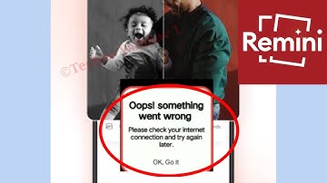 How To Fix Remini Oops! Something Went Wrong Problem Solve