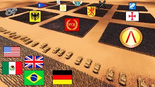 Every MODERN Army VS 7 MILLION of Every MEDIEVAL Army! - UEBS 2: Ultimate Epic Battle Simulator 2