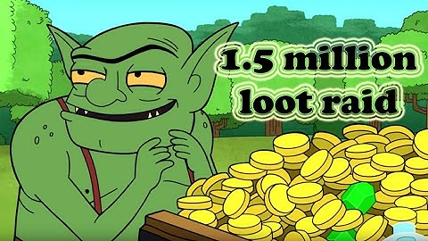 Clash of clans biggest loot raid | 1.5 MILLION RAID! |  One Raid 1,5 million Gold and Elixir!