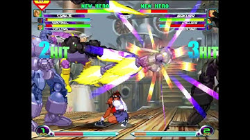 Marvel vs. Capcom 2 - Cable, Sentinel, Cyclops vs. Sakura, Cyclops, Sentinel