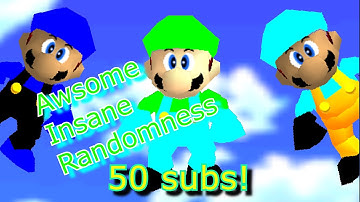 Super Mario 64 Bloopers: Awsome insane randomness 50 SUB SPECIAL!!!