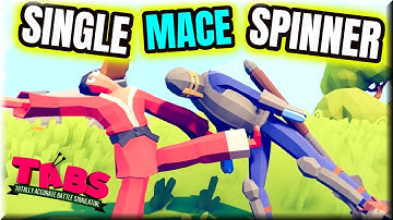 Single Mace Spinner🌪 vs Every Unit + Mod Units - TABS Original Mods Renaissance Update
